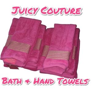 NWT Juicy Couture Bath Towel Set